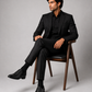 Derby Black Leather Shoes