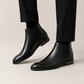 Black Chelsea Leather Shoe
