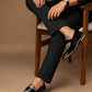 Midnight Reptile Penny Loafers