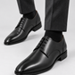 Derby Black Leather Shoes