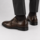 Brown Double Monk Strap Dress Shoes for Men
