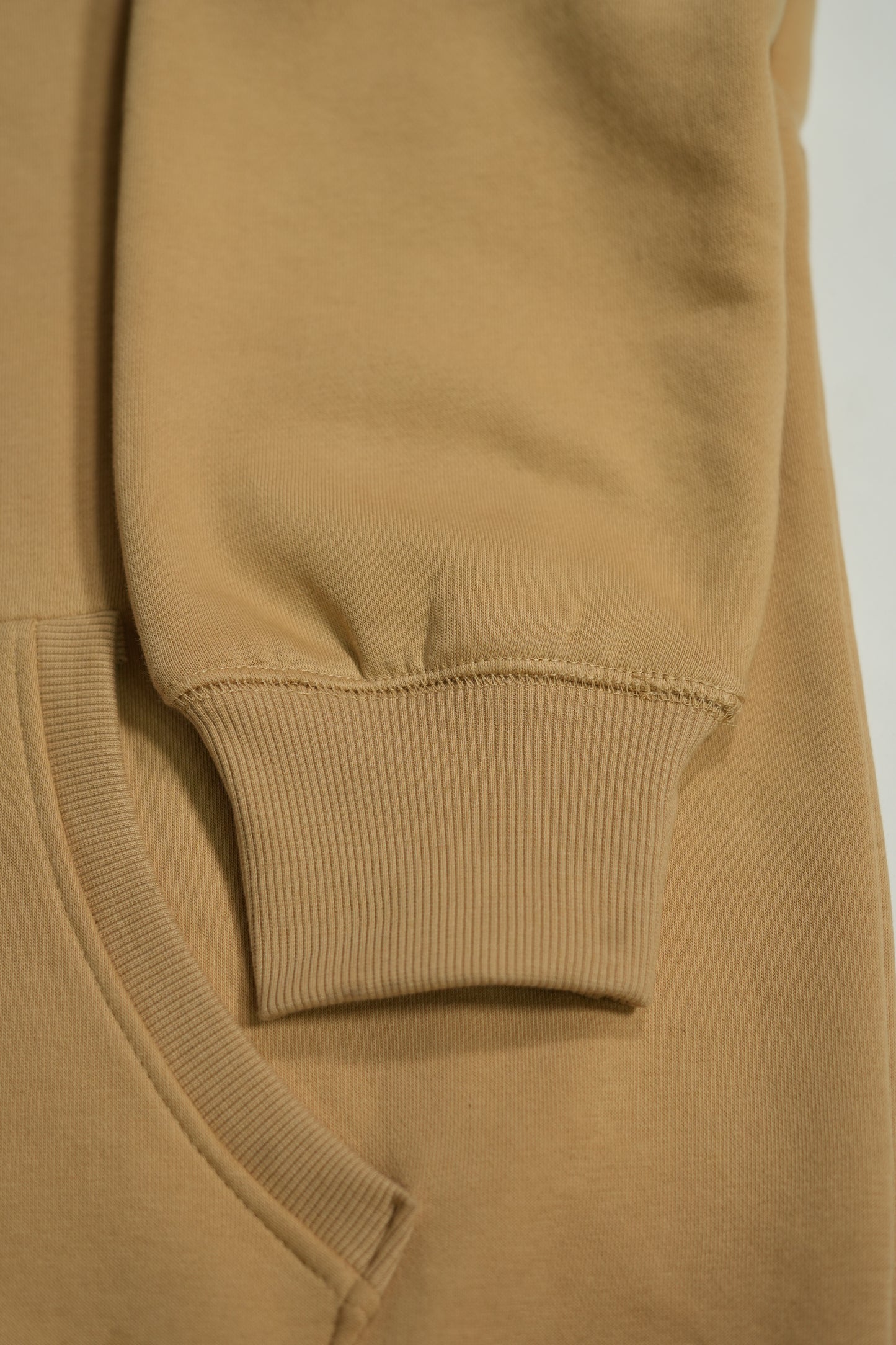 Beige Classic Stacks Hoodie Men