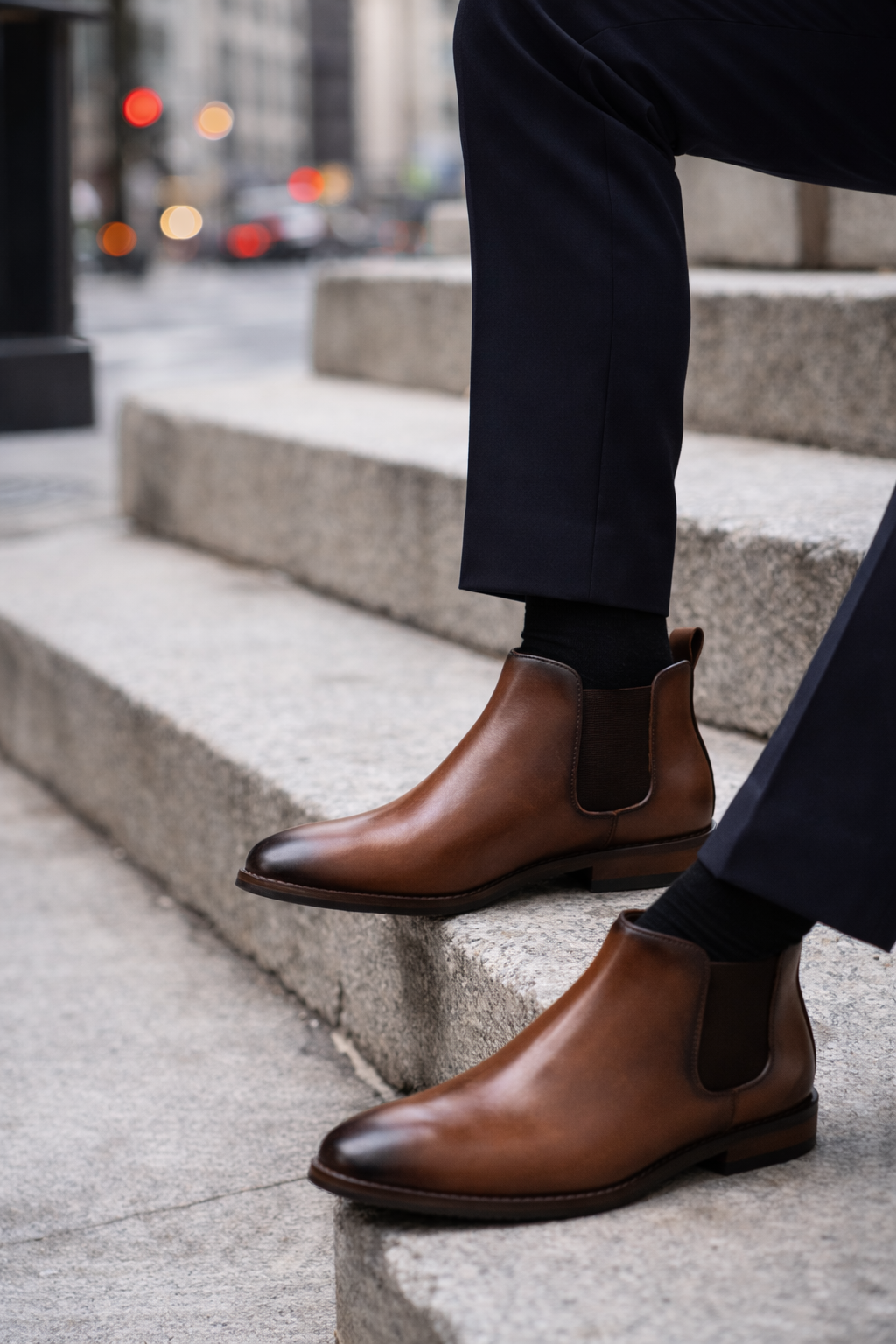 Brown Chelsea Leather Shoe