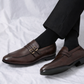 Double Monk Coffee Loafer