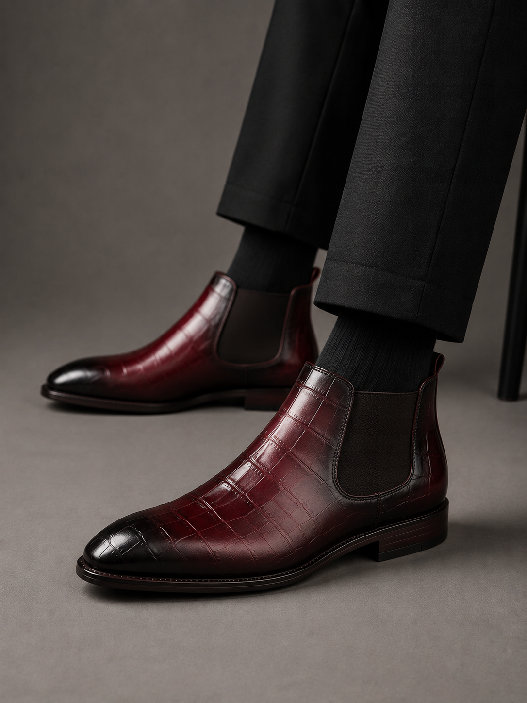 Chelsea Wine Leather Shoe