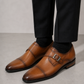 Single Monk Tan Leather Shoe