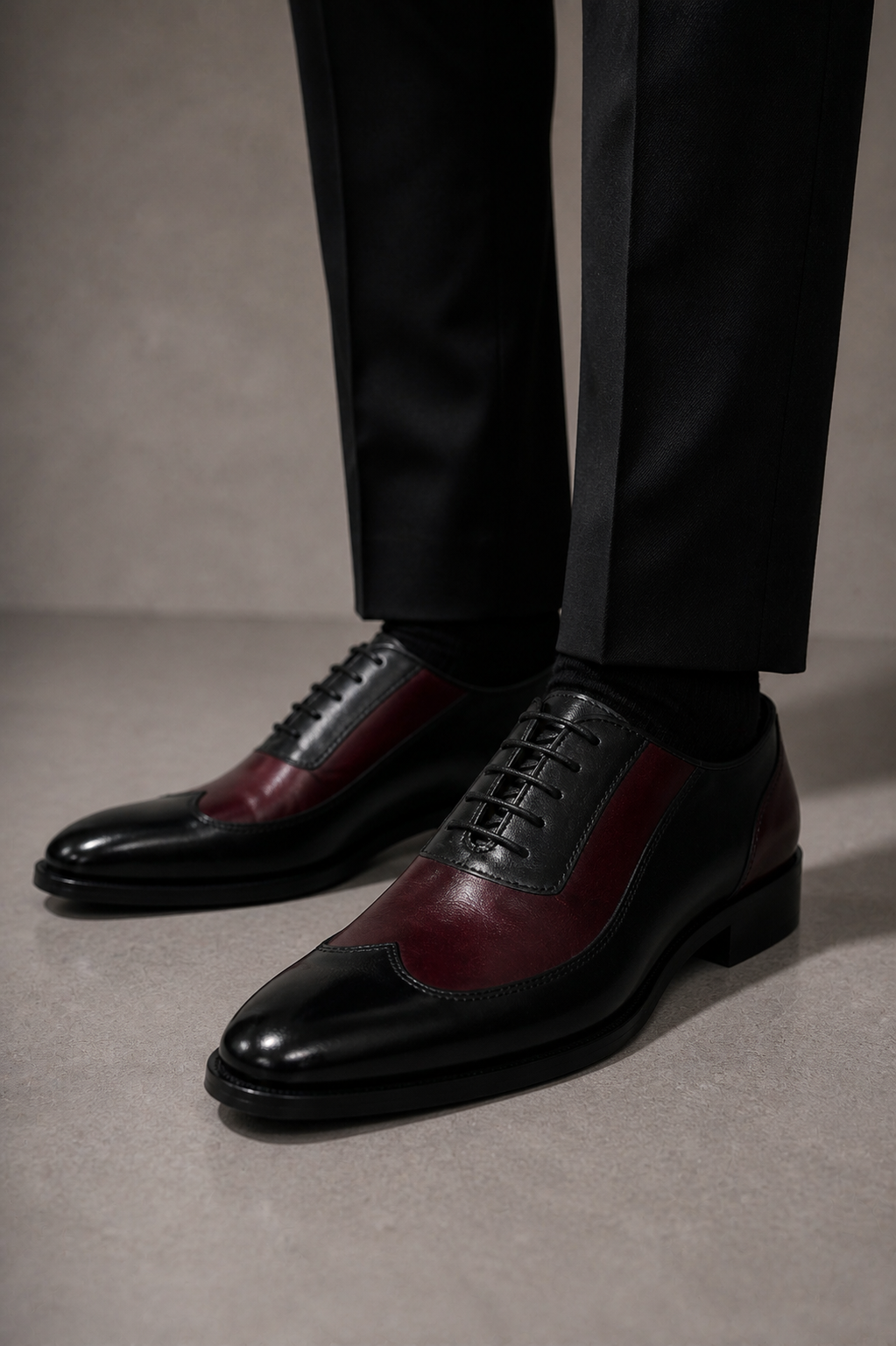 Lacer Five Eyelets Wine Black Shoe