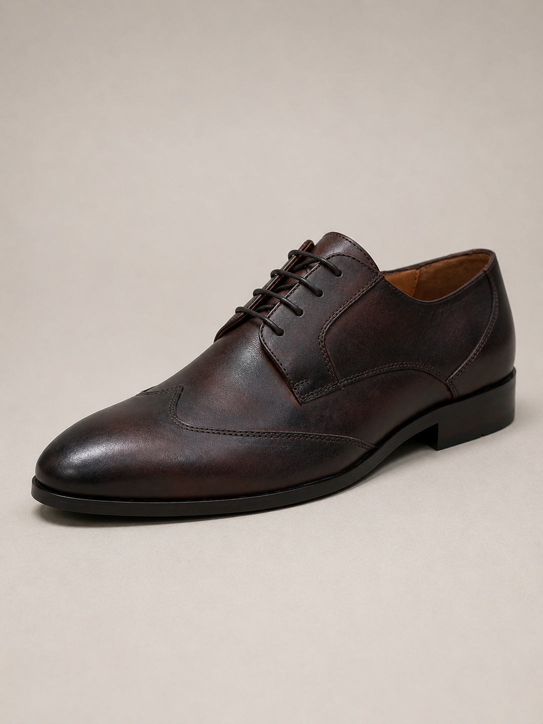 Dark Brown Derby Dress Shoes