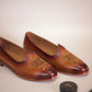 Handcrafted Tan Leather Jalsa with Embroidered Crest