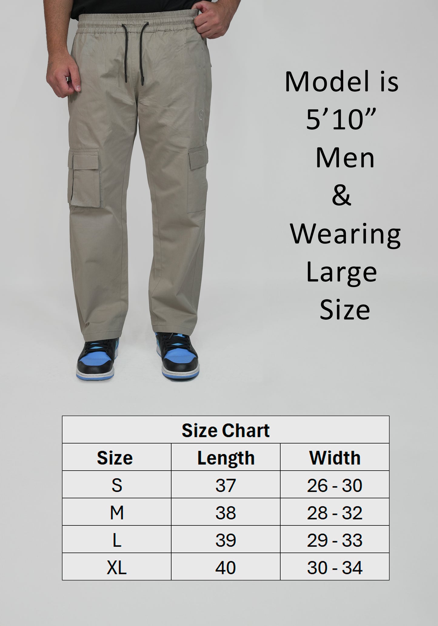 Outdoor Smoke Grey Cargo Pants