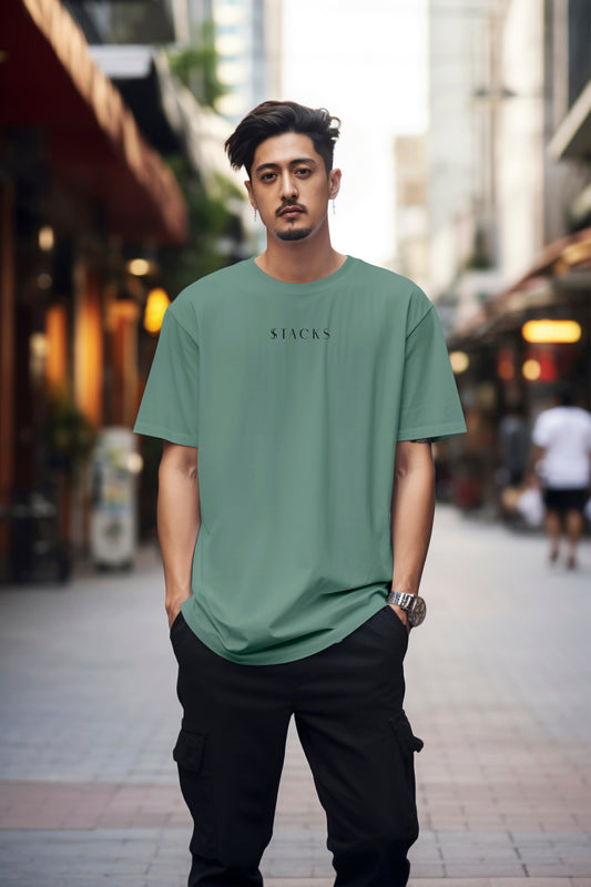 Sea Green Oversized T-Shirts Men