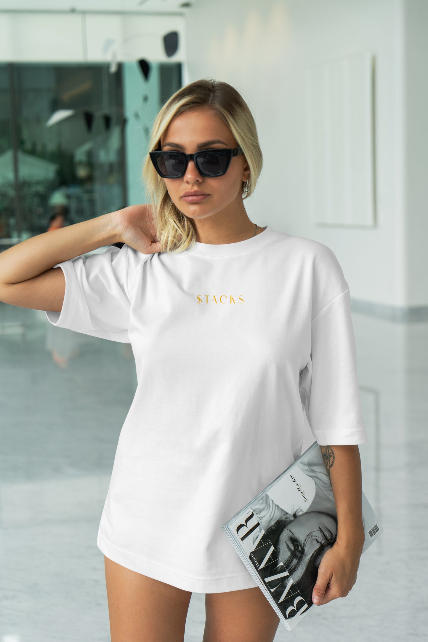 White Oversized T-Shirts Women